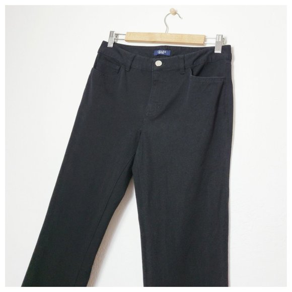 Chaps Black Straight Leg Mid Rise Jeans Black Straight Leg Denim Pants 4 - Picture 5 of 14